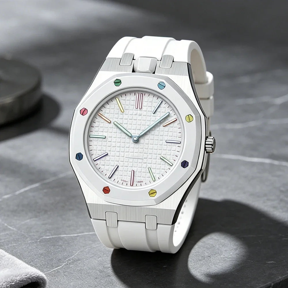Stainless Steel Case Silicone Strap For Swatch X AP Royal POP Man Luxury Pocket Watch Transformation Wristwatch Modification Kit